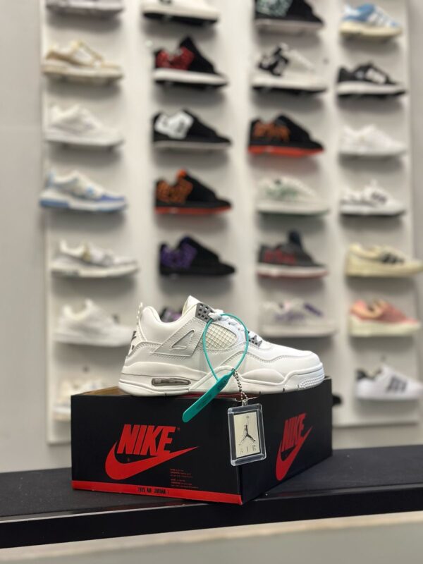 nike jordan retro 4 white - Imagen 6