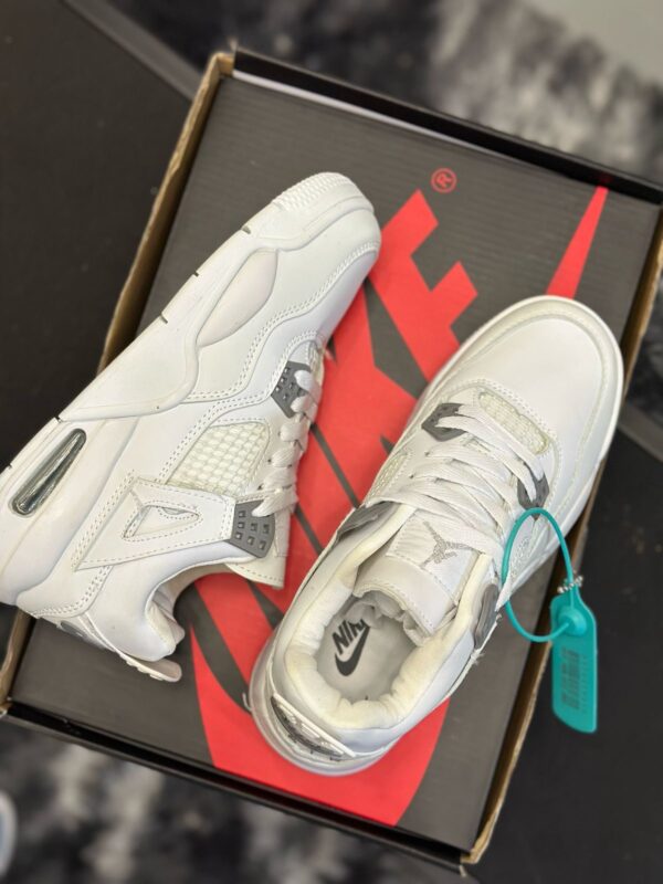 nike jordan retro 4 white - Imagen 2