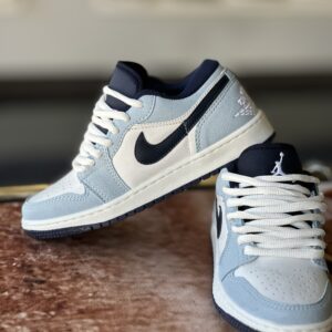 Jordan 1 low ice blue black